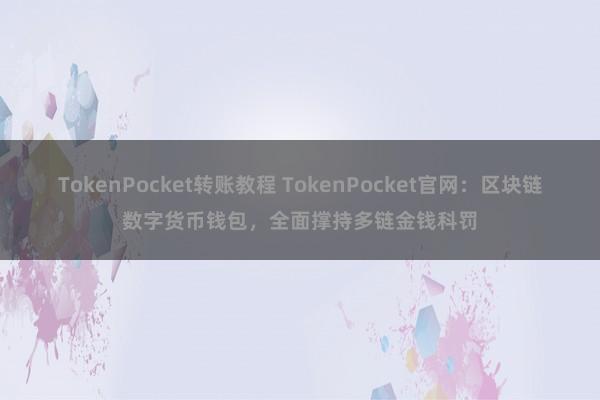 TokenPocket转账教程 TokenPocket官网：区块链数字货币钱包，全面撑持多链金钱科罚